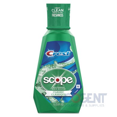 Scope Mouth Rinse Classic Mint 1 litre Bottle 6/cs PGC95662