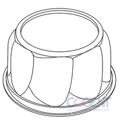 Cake Lid Dome Clear 8"x3.75" PET 348/cs 20cs/Plt 08D375W