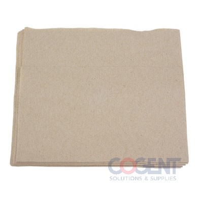 Beverage Napkin 9"x9" 2ply Nat Kraft (200/16) 3,200/cs