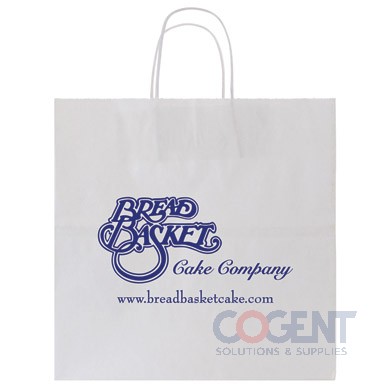 Shopping Bag 40% Recy White 13x7x13 120GSM 250/cs       PWS