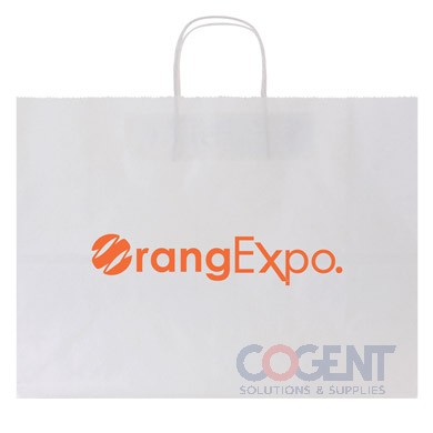 Shopping Bag 40% Recy White 16x6x12 120GSM 250/cs       PWS