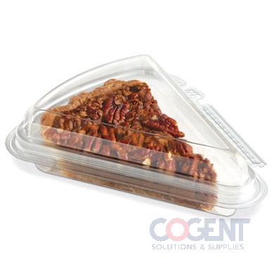 Pie Wedge Clear Crystal Seal 1/8 of 9" 200/cs         PLACON