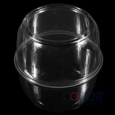 Cake Lid Dome Clear 8"x3.75" PET Classic CDR8-375C 200cs/30p