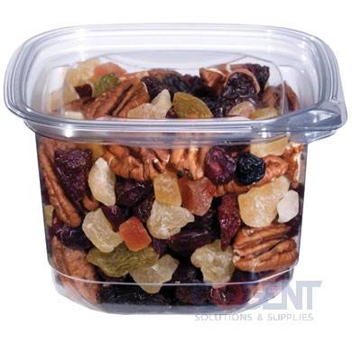Deli Container 12oz Square PETE Tamper Resist 400/cs EV1-12