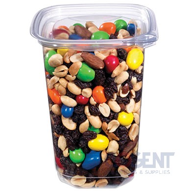 Deli Container 32oz Square PETE Tamper Resistant 400/cs EV1-32