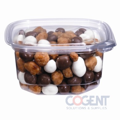 Deli Container 24oz Square PETE Tamper Resistant 400/cs EV1-24