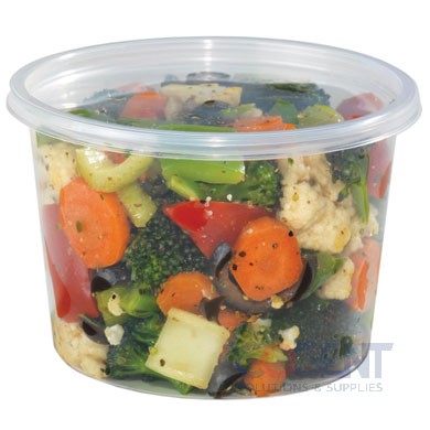 Lid For 8 thru 32 Round Cont Natural Flush 500/cs VLID LLDPE