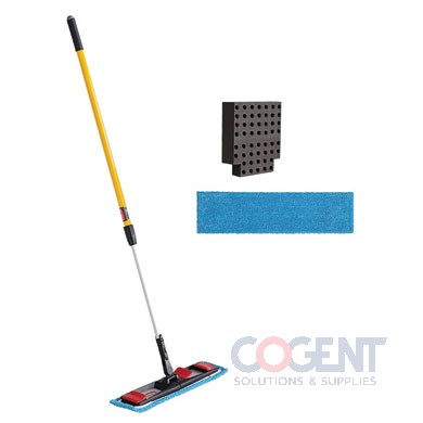 Adaptable Flat Mop Kit Includes Frame,2 Pads,Insert,Handle
