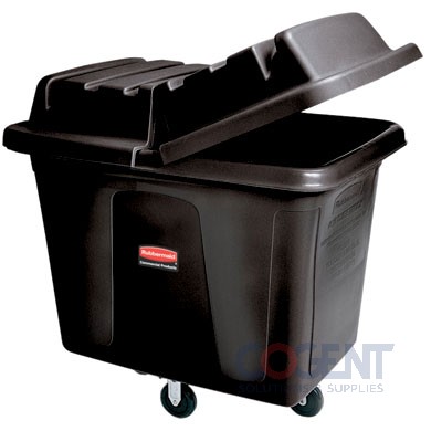 Cube Truck 300lb Capacity Black Rubbermaid RCP460800BK