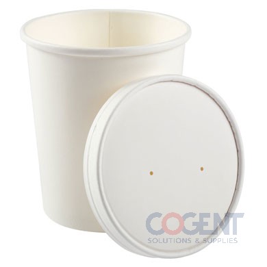 Food Cont 32oz Wht Paper Combo w/Lid 250/cs   PFC32WCOM     RP