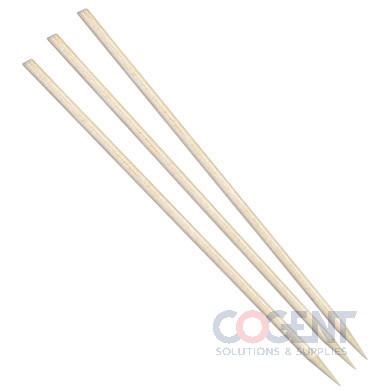 Bamboo Skewer 6" 2.5mm 100/pk 16pk/bx 12bx/cs 19.2m/cs