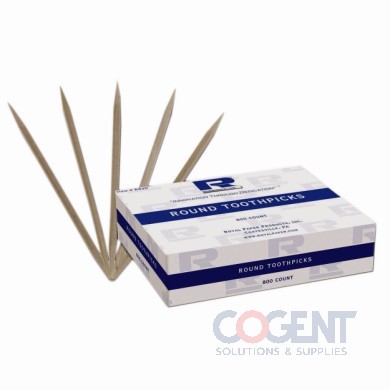 Round Toothpick Unwrapped 2.50" 24/800/bx 5bx/cs RPPR820  ESS