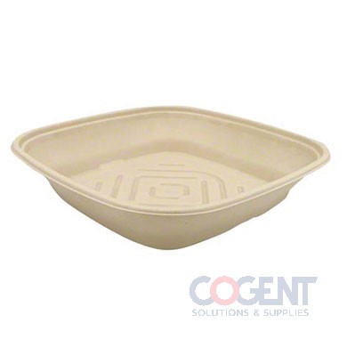 Bowl 80oz Sq Nat Pulp NPFA 10.8x10.8x2.6 50/cs