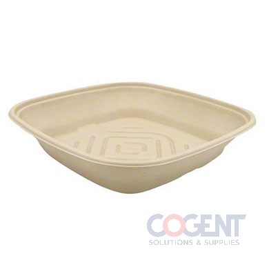 Bowl 120oz Sq Nat Pulp NPFA 10.8x10.8x3.7 50/cs