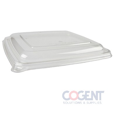 Flat Lid 9.25x9.25 Clr PET for Pulp Cont 300/cs 51901F300