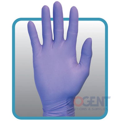 Gloves Indigo Blue Medium Nitrile 10/100/cs SAF