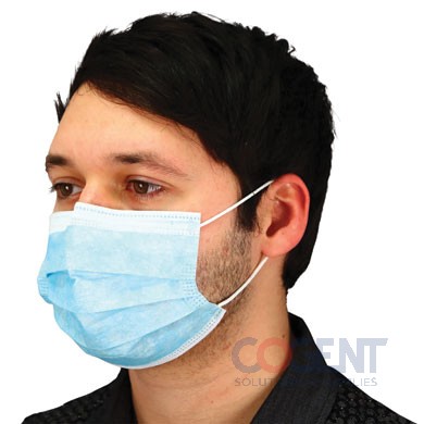 Procedural Mask 3 ply Blue 50/bx  (40bx/cs)MFB-3-EL-2K