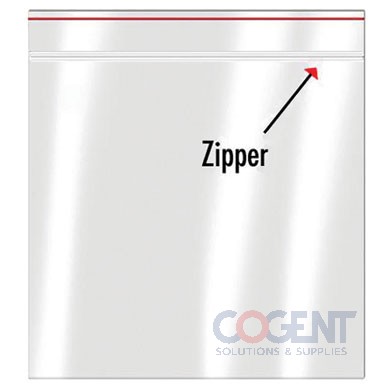 GTG 6x9 OD NP300 Top Opening Zipper 1" Clear 2000/cs