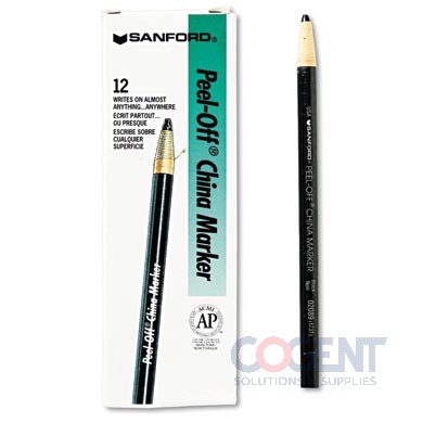 Grease Pencil Black 12/PK SAN2089