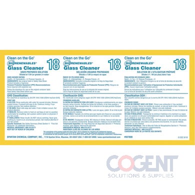 BioGlass COG Secondary Label 937600