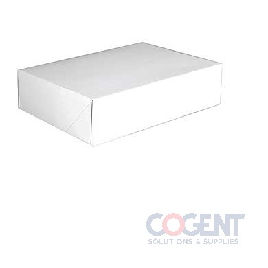 Donut Box 12-1/2x9-3/8x3-1/4 Plain White 1-PieceAuto 125/cs