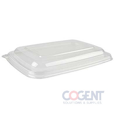 Lid 6x9x.5 Clr PET Rect for Pulp Cont 300/cs