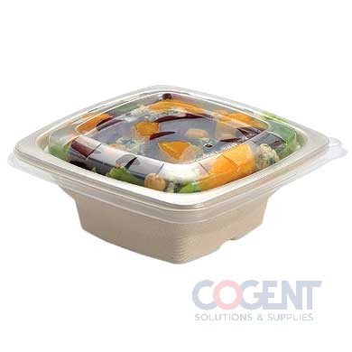 Lid Clear Square PP for 16oz Square Bowl  300/cs
