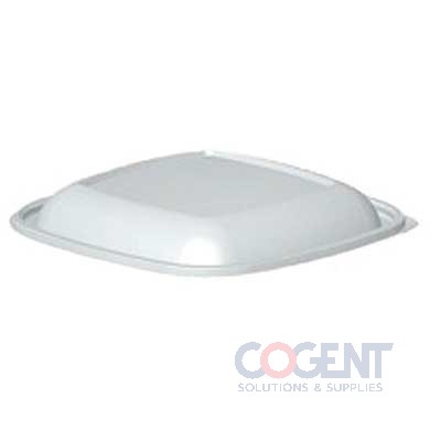 Dome Lid for 80/160oz Sq Bowl Clear PET  50/cs