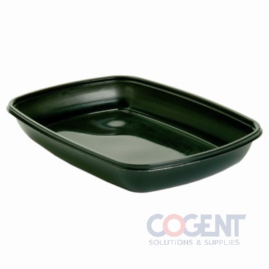 Micro Tray 30oz Black Rectangle 9"x6.5"  300/cs