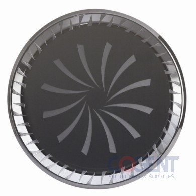 Cater Platter Combo 12" Rnd Blk Sturdi PS High Dome 25/cs   SAB