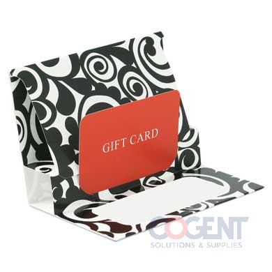 Gift Card Popup Folder Bold Scroll 5x3-3/8x1/8  100/cs