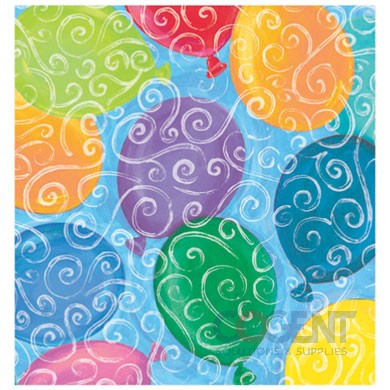 Gift Wrap E520724F (C) 24"x833' Balloons Galore