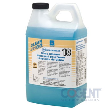BioRenew Glass Cleaner 18 2ltr COG 4-2ltr/cs 4835