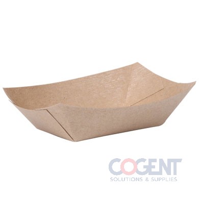 Food tray 1/2# Kraft Uncoated 1000/cs NFT50-K