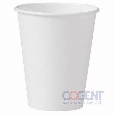 Hot Cup Paper White 8oz SingleSidePoly 1m/cs