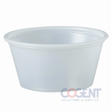 Portion Cup 2oz Translucent PS 2500/cs        P200N