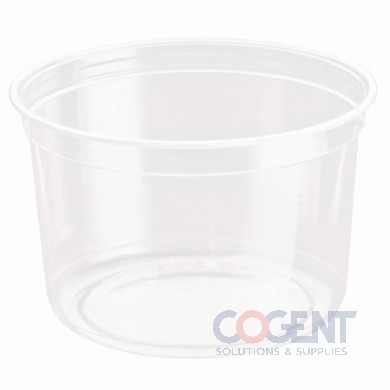 Container Plastic Clear 16oz 500/cs