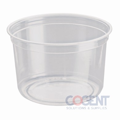 Container Clear Deli 8oz Plastic 500/cs