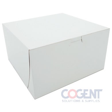 Bakery Box 9x9x5 Prem White CC LockCornrs NoWin 100/cs 0965 SC