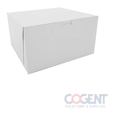 10x10x5-1/2 Lock Corner White Cake Box 100/cs   #0977