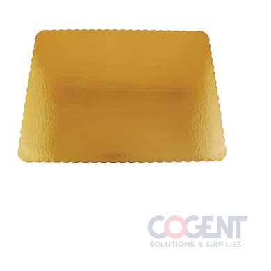 25x18 Gold Cake Pad Scalloped SingleWall Full Sheet 50/cs