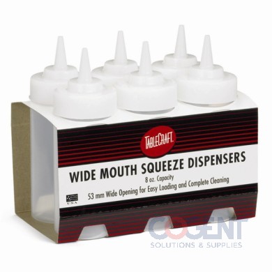 Wide Mouth Squeezee Bottle Clear 6/32oz per Pack EBR