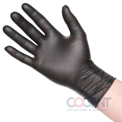 Glove Nitrile Medium PF Black 3mil 10/100/cs NMD4201BLK   TDX