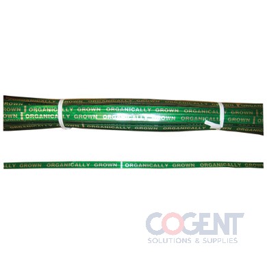 Twist Tie 1/2x12 Green Print Organic     3m/cs            TT