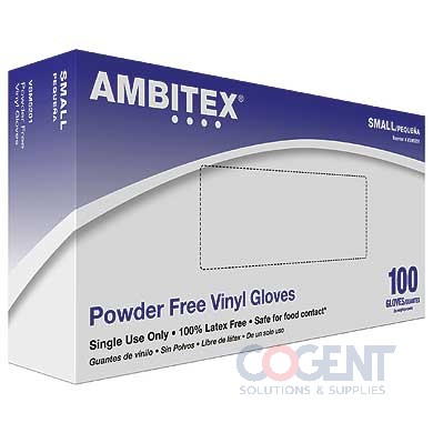 Glove Vinyl Small PF Clear 1m/cs      VSM5201          TDX