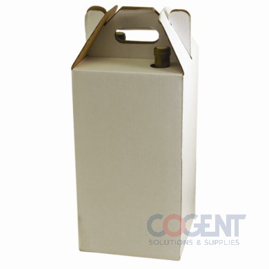 Wine Carrier 4pk Wht Auto Bottom 10/BD    *