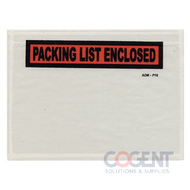 Packing List Envelope 7.5"x5.5" "Packing List Enclosed" 1m/cs