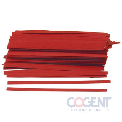 Twist Tie 1/2x16 Red Silver Organic Print 3m/cs          TT