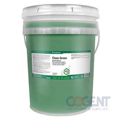 Dish Detergent Clean Green Manual 4 Gal Pail USC
