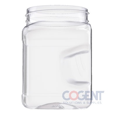 32oz 89mm Square Grip Jar Clear 89-400 2040/Plt